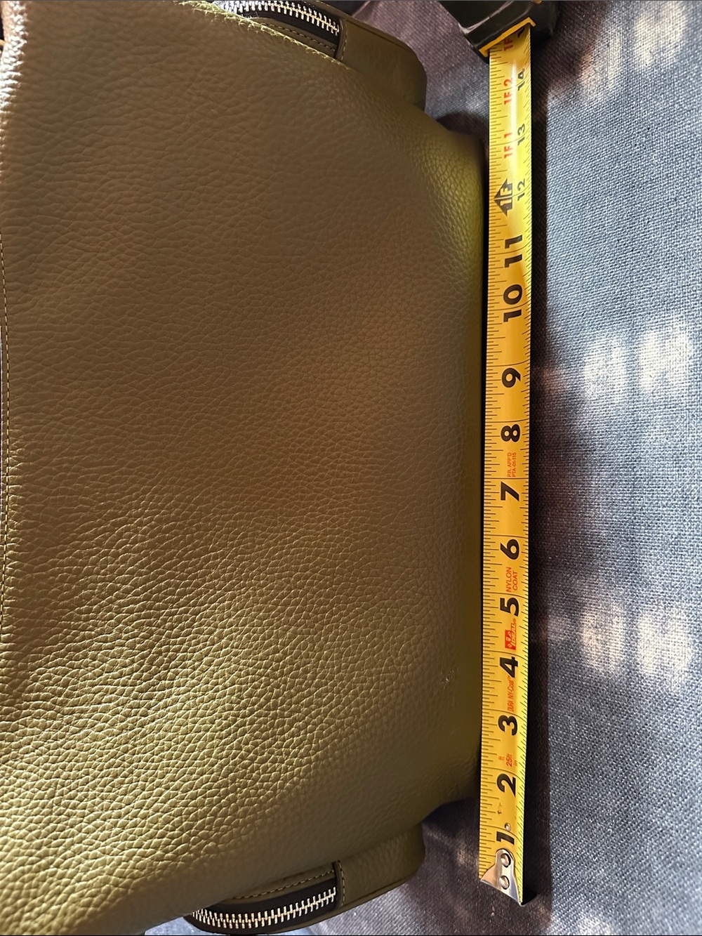 Coach Finn Olive Pebbled Leather Unisex Crossbody Bag with Pockets /FINAL PRICE - Picture 10 of 14